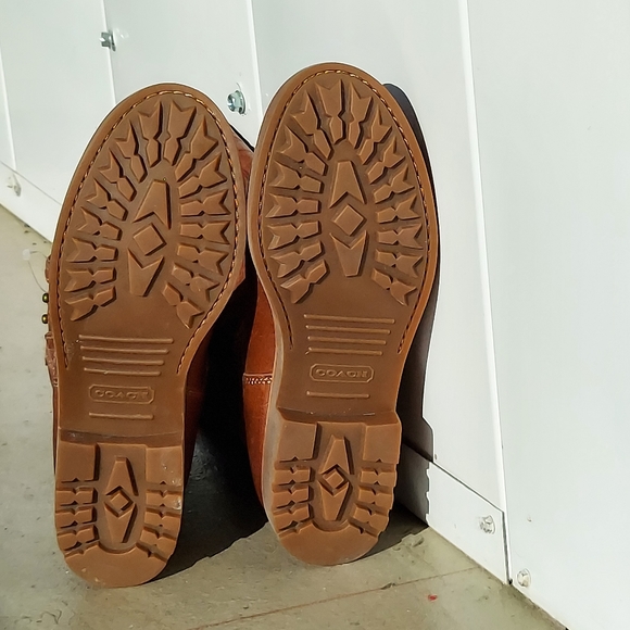 Sold Coach Virginia Brown Leather Boots - Picture 6 of 9
